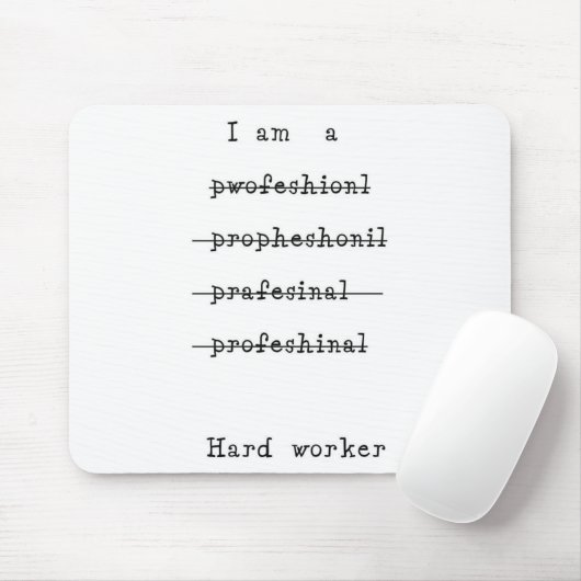 Harde werker muismat (Met muis)