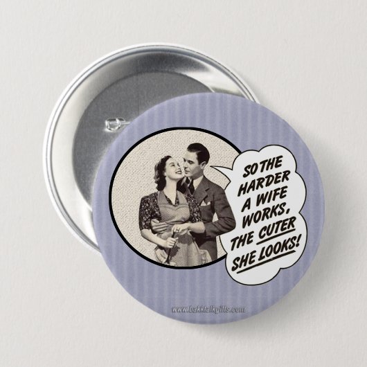 Harde werker... ronde button 7,6 cm (Voorkant /achterkant)