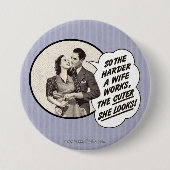 Harde werker... ronde button 7,6 cm (Voorkant)