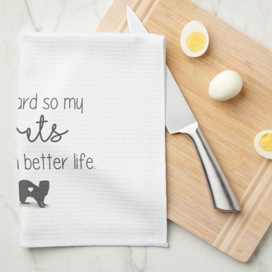 Harde werkfretten theedoek (Quarter Fold)