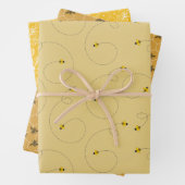 Harde werkhoningbijenset 3 inpakpapier vel (In situ)