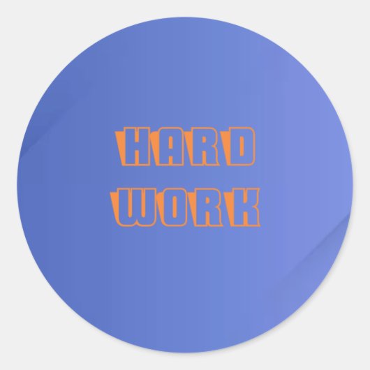 Harde werksticker te koop. ronde sticker (Voorkant)