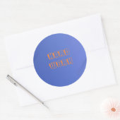 Harde werksticker te koop. ronde sticker (Envelop)