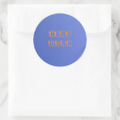 Harde werksticker te koop. ronde sticker (Tas)
