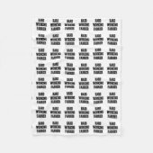 Harde werkzoekende fleece deken (Voorkant)