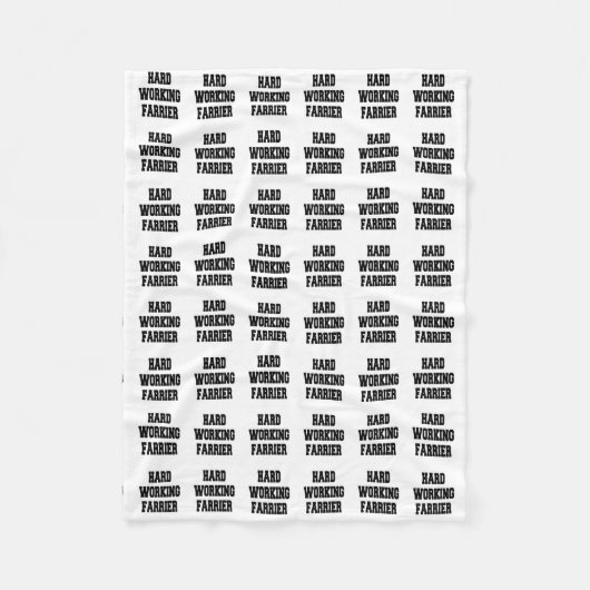 Harde werkzoekende fleece deken (Voorkant)