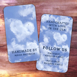 Harde wolk Romantic Blue Sky Kaart Visitekaartje
