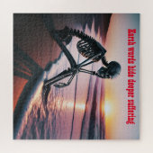 Harde woorden verbergen dieper lijden | legpuzzel (Horizontaal)