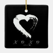 Harde XOXO-Ornament Keramisch Ornament (Achterkant)