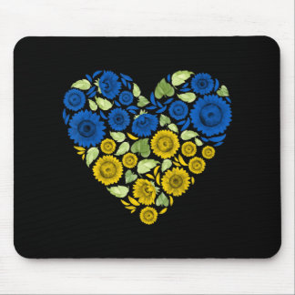 Harde zonnebloem oekraïne Ik sta bij Oekraïne Peac Muismat