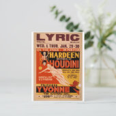 Hardeen broer van Houdini, 'Het Mystery Girl' Briefkaart (Staand voorkant)