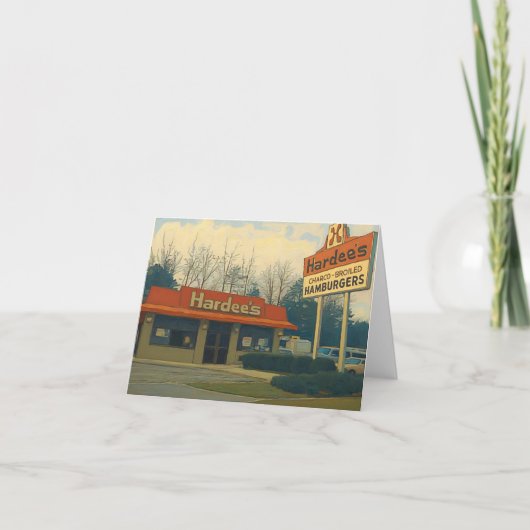 Hardee's Westerne Blvd. Raleigh N.C. jaren tachtig Kaart (Voorkant)