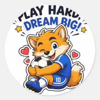 HARDELIJK SPELEN, GROTE DROMEN VOETBAL VOS STICKER