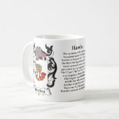 Harden Family Coat of Arms Mok (Voorkant links)