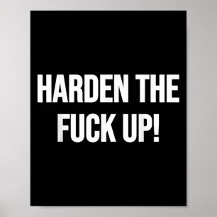 Harden voor omhoog! Fitness gewichtheffen oefening Poster