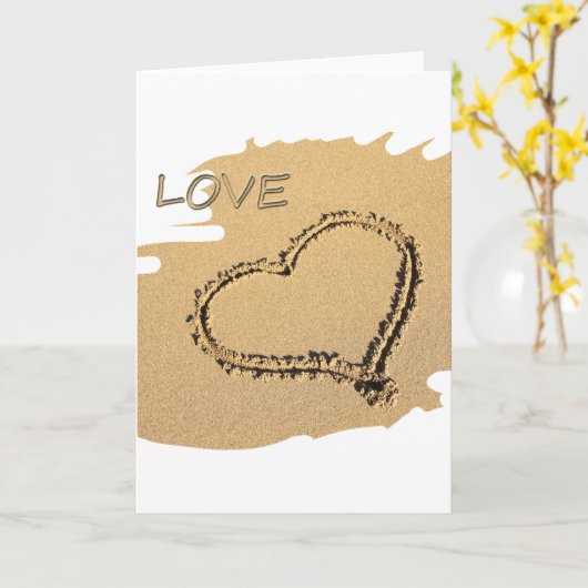 Harder in het zand kaart (Gele Bloem)