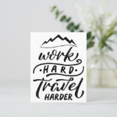 Harder reizen werken (Staand voorkant)