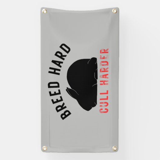 Harder ruimen spandoek (Verticaal)