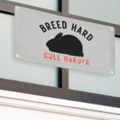 Harder ruimen spandoek (Buitenkant Gebouw)