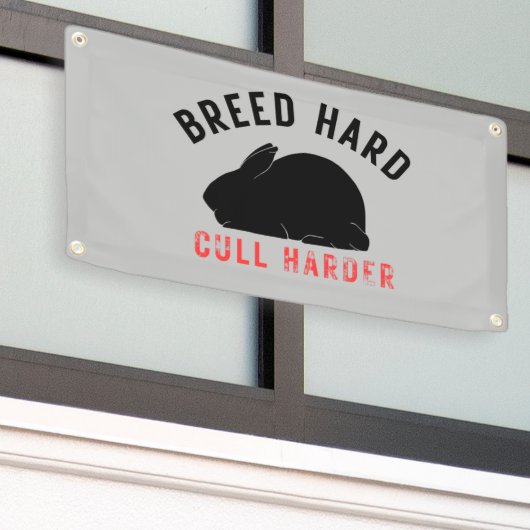 Harder ruimen spandoek (Buitenkant Gebouw)