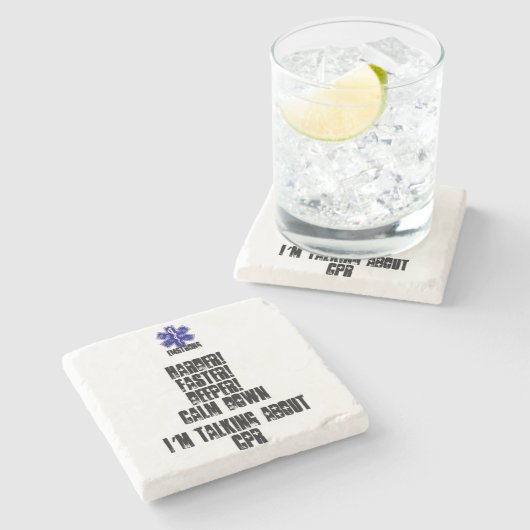 Harder! Sneller! Deeper!Kalm neer het Spreken over Stenen Onderzetter (Zijkant)