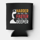 Harder Sneller Dieper Verpleegster T-shirt Blikjeskoeler (Voorkant)