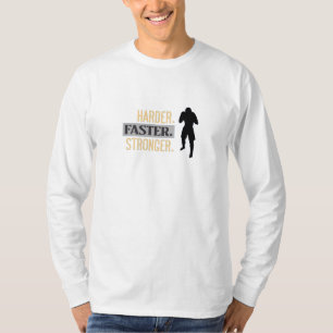 Harder, sneller en krachtiger oplaadontwerp t-shirt