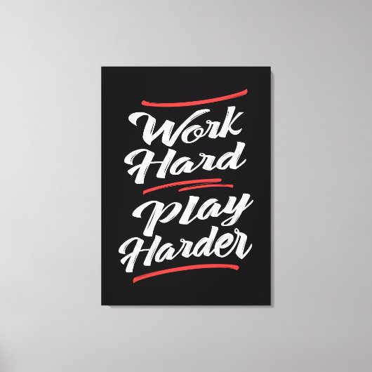 Harder spel werken canvas afdruk (Voorkant)