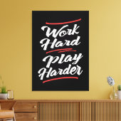 Harder spel werken canvas afdruk (Insitu (Woonkamer))