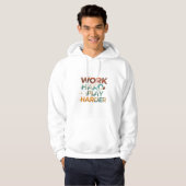 Harder spel werken hoodie (Voorkant volledig)