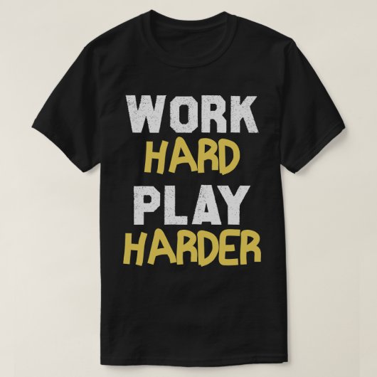 Harder spel werken t-shirt (Design voorkant)