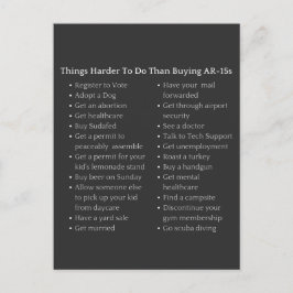 Harder te doen dan een AR-15 Pro Pistool controle Briefkaart