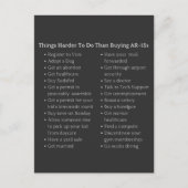 Harder te doen dan een AR-15 Pro Pistool controle Briefkaart (Voorkant)