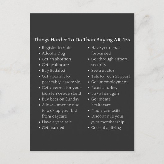 Harder te doen dan een AR-15 Pro Pistool controle  Briefkaart (Voorkant)