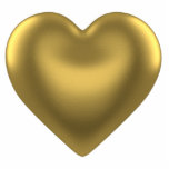 Harder van Gold Magnet Fotobeeldje Magneet<br><div class="desc">Acrylfotobeeldhouwmagneet met een afbeelding van een gouden hart. Zie bijpassende acrylfoto-beeldhouwpin,  sleutelhanger en siersteen. Zie het collectie van de Dag van de volledige Valentijn van het Magnet onder de categorie van het Huis in de sectie van FEESTDAGEN.</div>