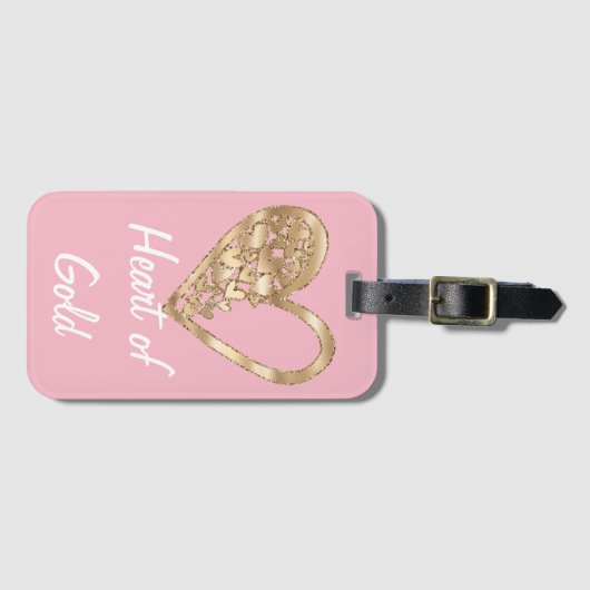 Harder van goud bagagelabel (Voorkant (horizontaal))