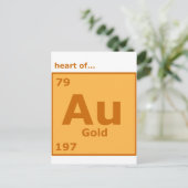 Harder van goud briefkaart (Staand voorkant)