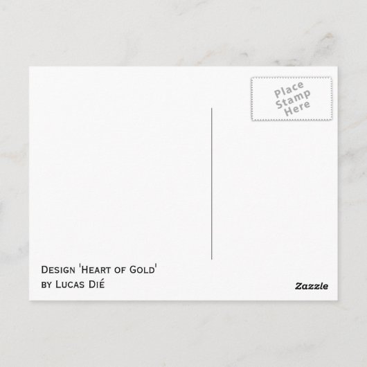 Harder van goud briefkaart (Achterkant)