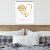 Harder van goud canvas afdruk (Insitu (Slaapkamer))
