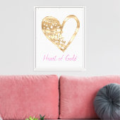 Harder van goud canvas afdruk (Insitu (Woonkamer))
