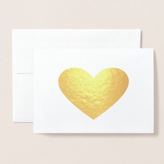 Harder van goud folie kaarten (Voorkant met envelop)