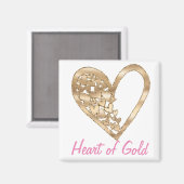 Harder van goud magneet (Voorkant / Achterkant)