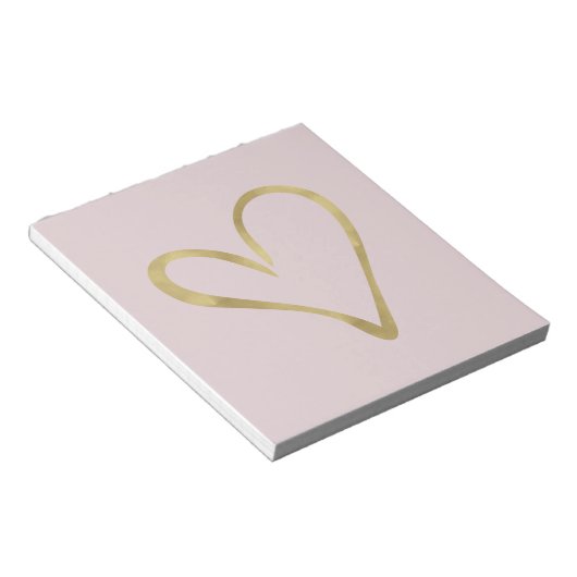 Harder van goud notitieblok (Schuin)