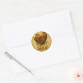 Harder van goud ronde sticker (Envelop)