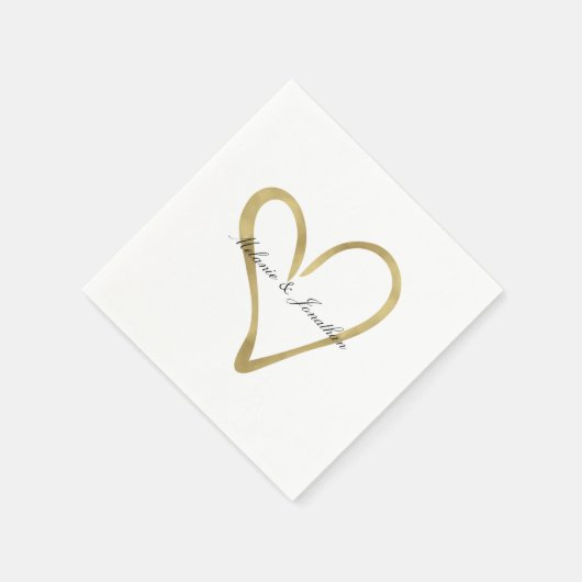 Harder van goud servetten (Hoek)