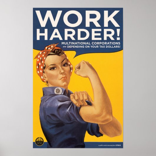 harder werken! poster (Voorkant)