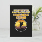 Hardest Climb Mountain Climber Rock Climbing Lover Bedankkaart (Staand voorkant)