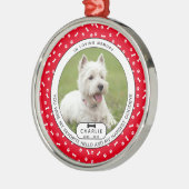 Hardest Goodbye Pet Memorial Glass Ornament (Links)