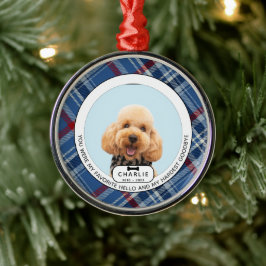Hardest Goodbye Pet Memorial Glass Ornament