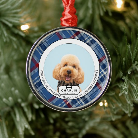 Hardest Goodbye Pet Memorial Glass Ornament (Boom)